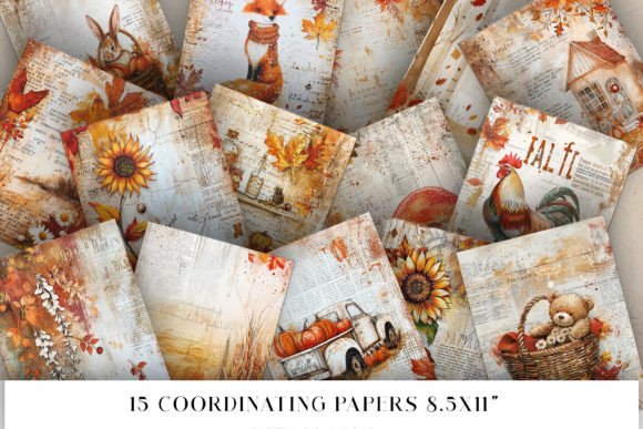 Download Fall Junk Journal Pages - Premium Resources