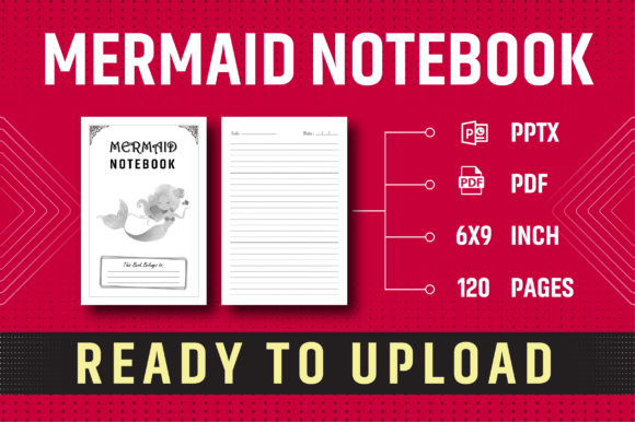Download Mermaid Notebook -KDP Interior - Mermaid Collection