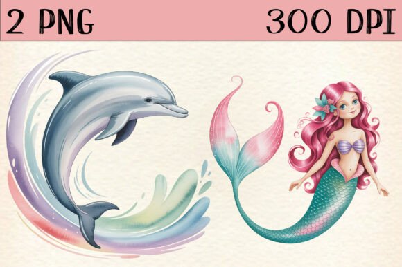 Download Mermaid, Cute Mermaid PNG Clipart - Mermaid Collection
