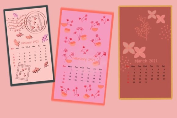 Download 2021 Calendar Peachy Pink - 2021 calendar Collection