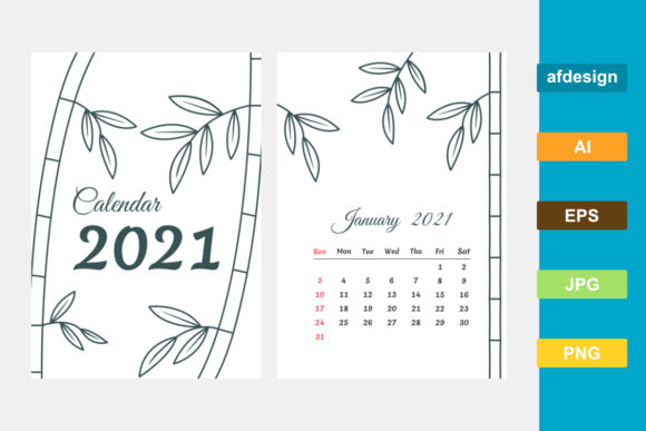 Download The 2021 Calendar with a Natural Bamboo - 2021 calendar Collection